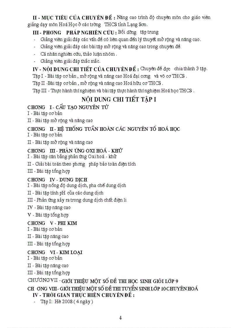 image for page Bồi dưỡng GV môn Hóa THCS Một số đề thi HSG