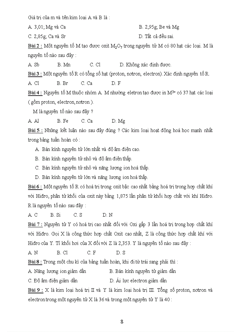 image for page Bồi dưỡng GV môn Hóa THCS Một số đề thi HSG