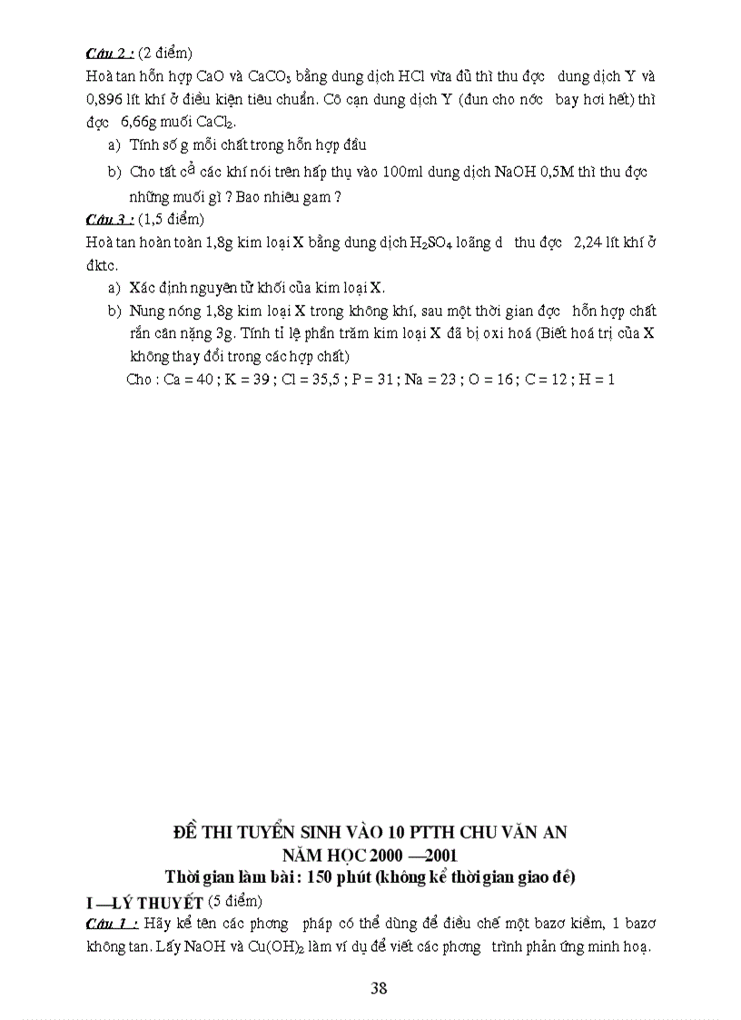 image for page Bồi dưỡng GV môn Hóa THCS Một số đề thi HSG