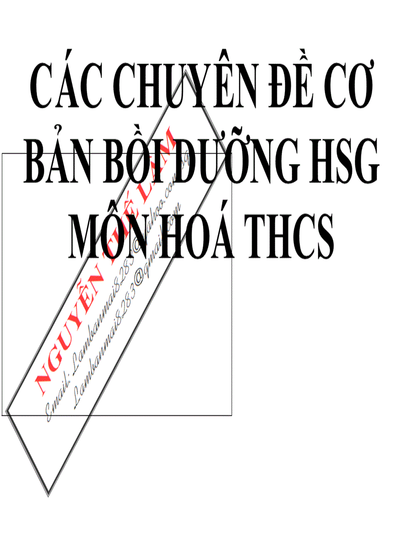 image for page Bồi dưỡng HSG Hóa THCS phần 1