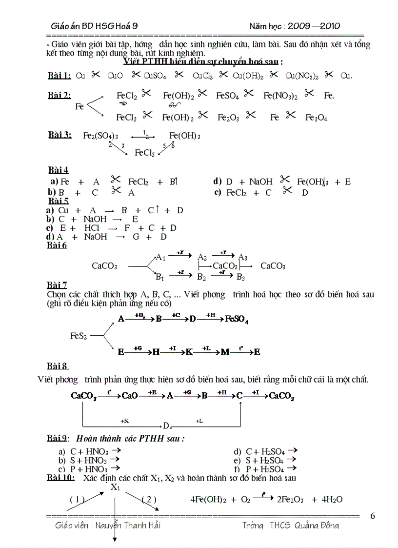 image for page Bồi dưỡng HSG Hóa THCS
