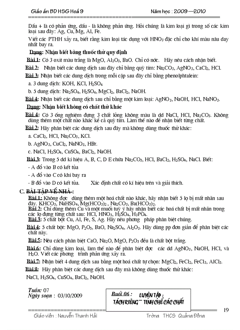 image for page Bồi dưỡng HSG Hóa THCS