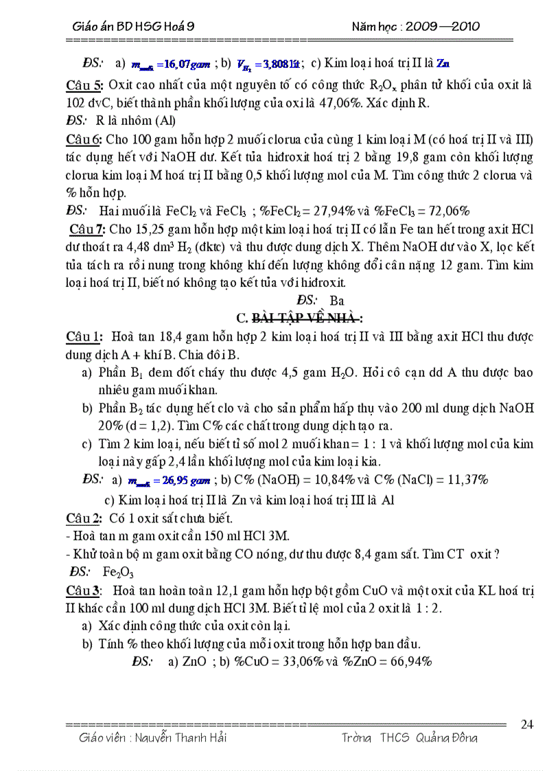image for page Bồi dưỡng HSG Hóa THCS