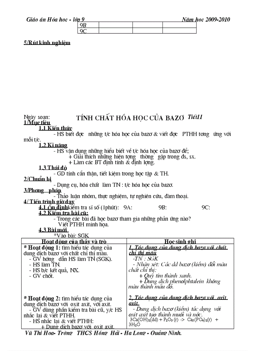 image for page BS Hoa9 t9 t16