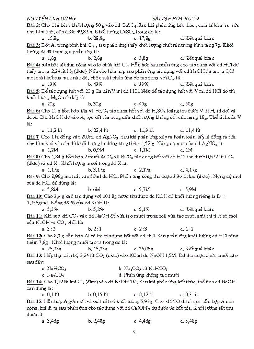 image for page BT trac nghiem tung chu de