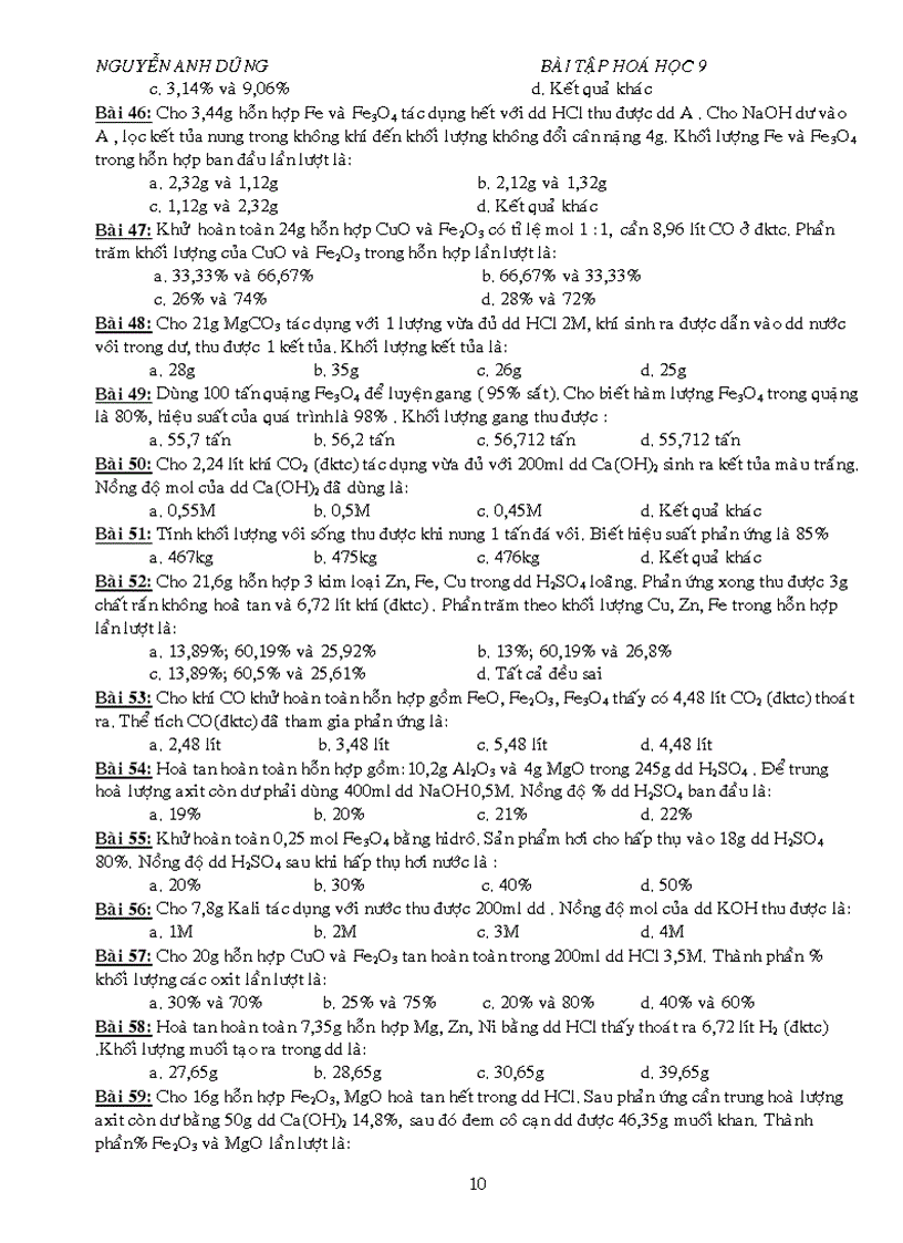 image for page BT trac nghiem tung chu de