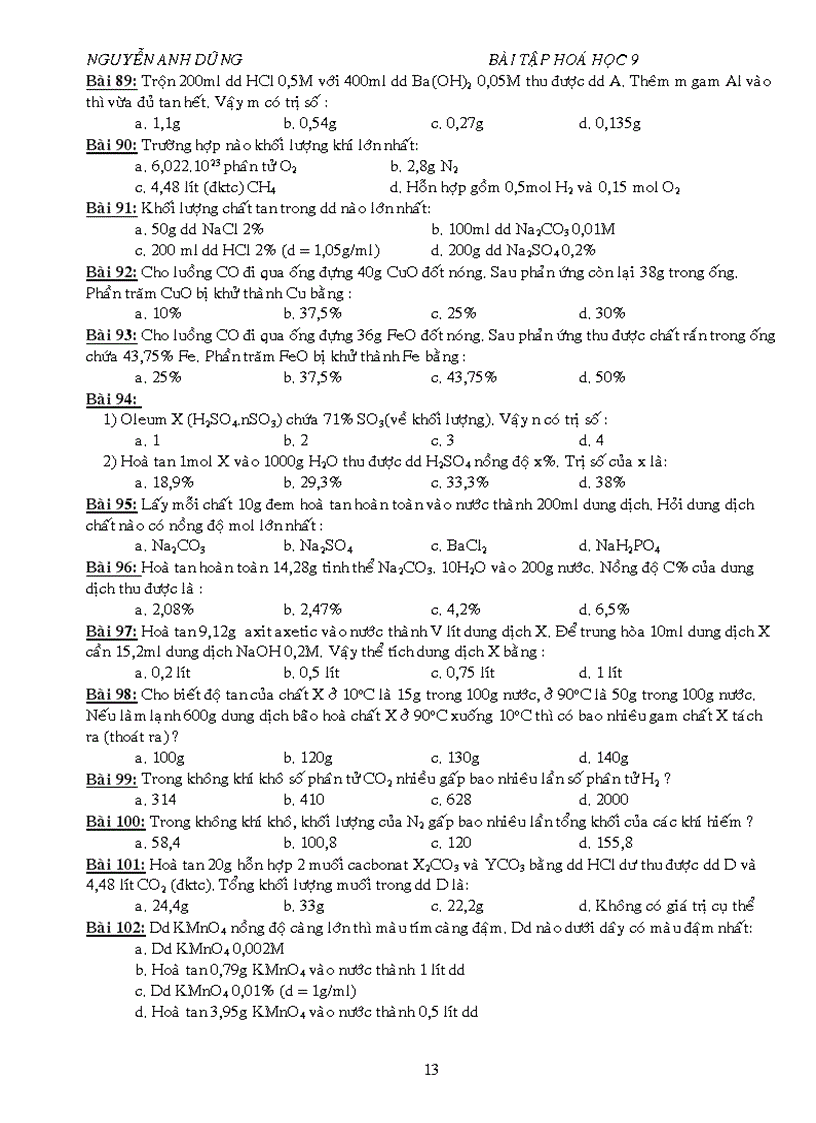 image for page BT trac nghiem tung chu de