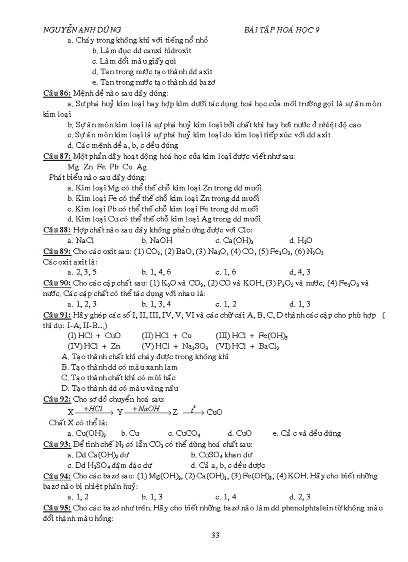 image for page BT trac nghiem tung chu de