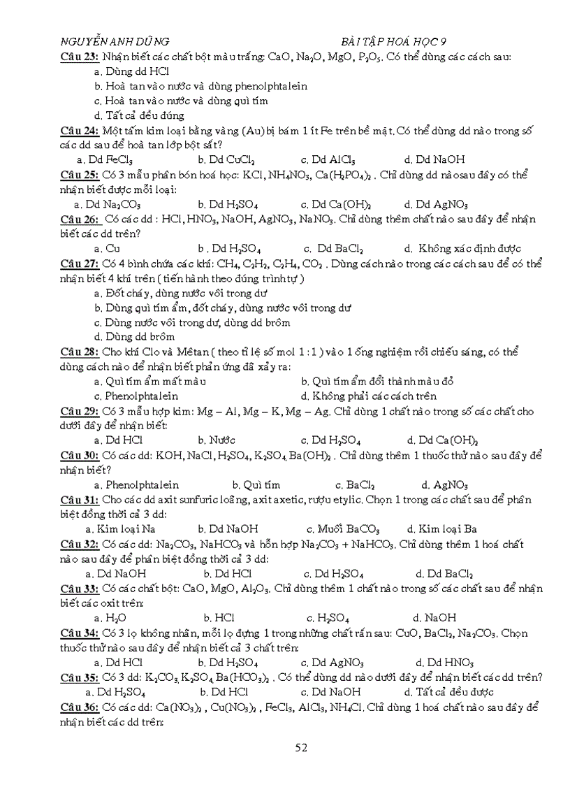 image for page BT trac nghiem tung chu de