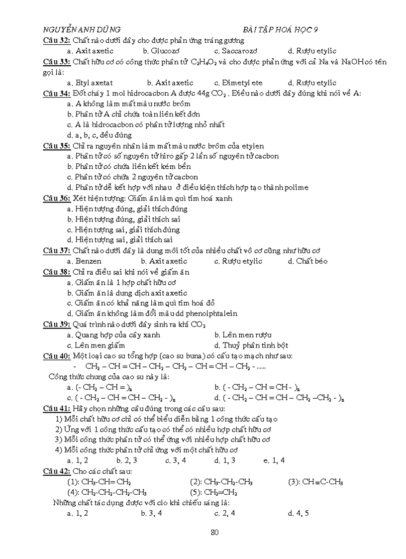 image for page BT trac nghiem tung chu de