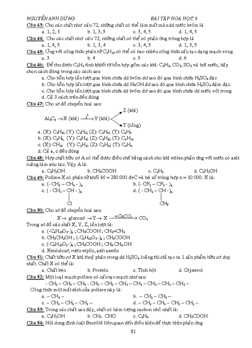 image for page BT trac nghiem tung chu de
