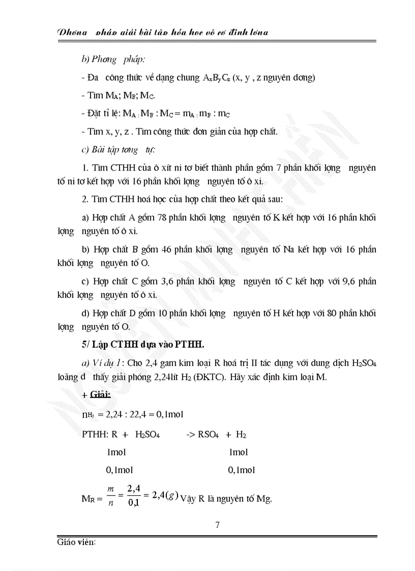 image for page Cac dang bai tap boi duong hsg hoa 8 9 anh son