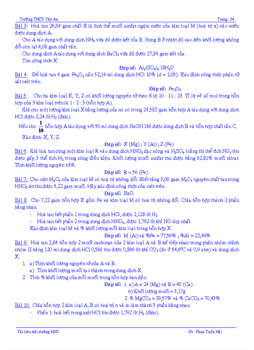 image for page Các dạng bài tập bồi dưỡng HSG lớp 9