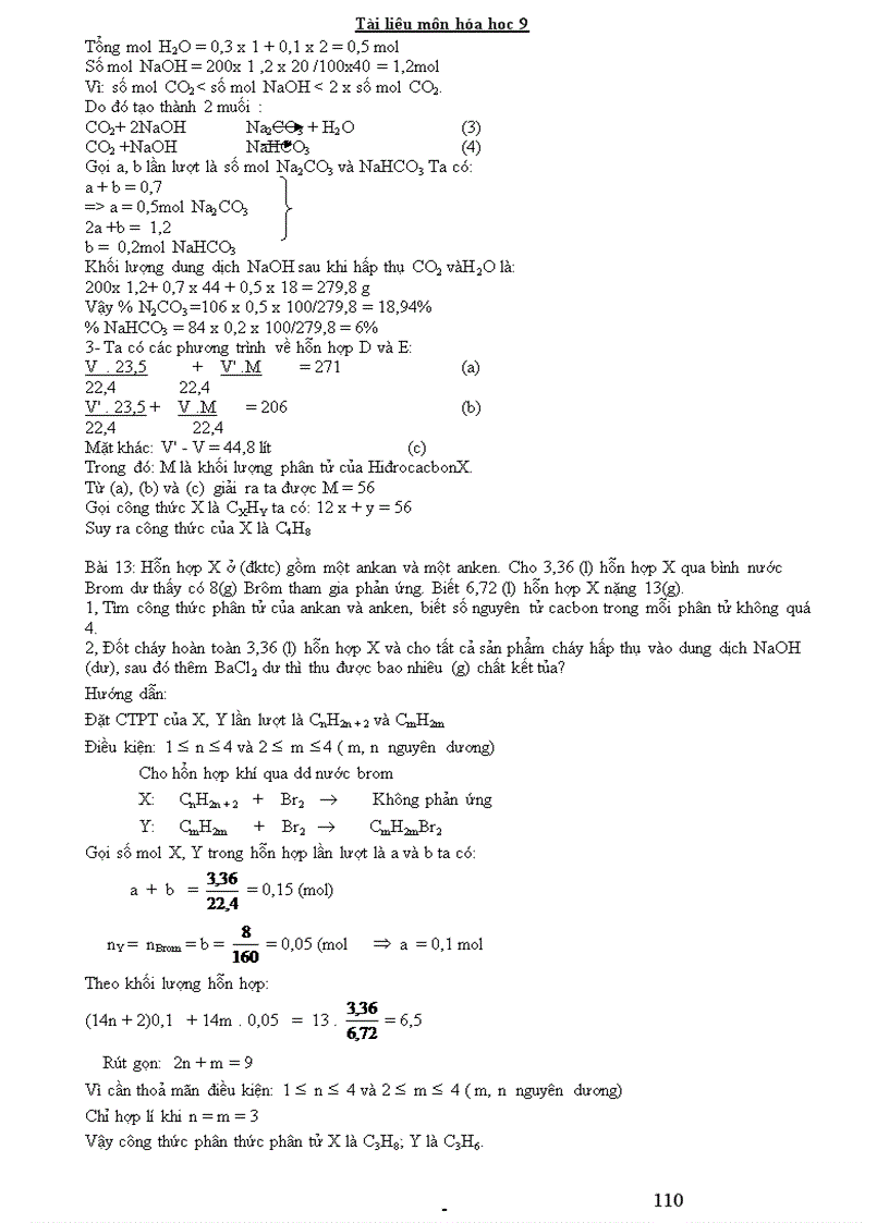 image for page Các dạng bài tập cơ bản Hóa 9