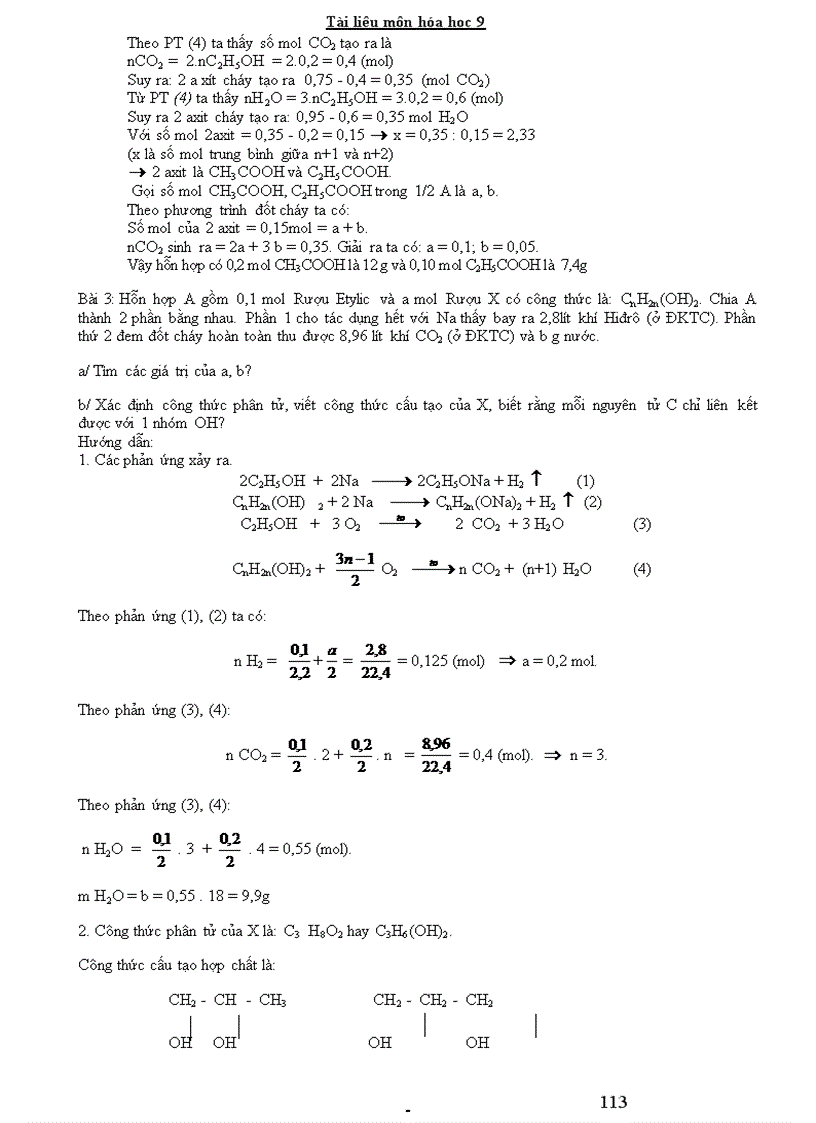 image for page Các dạng bài tập cơ bản Hóa 9