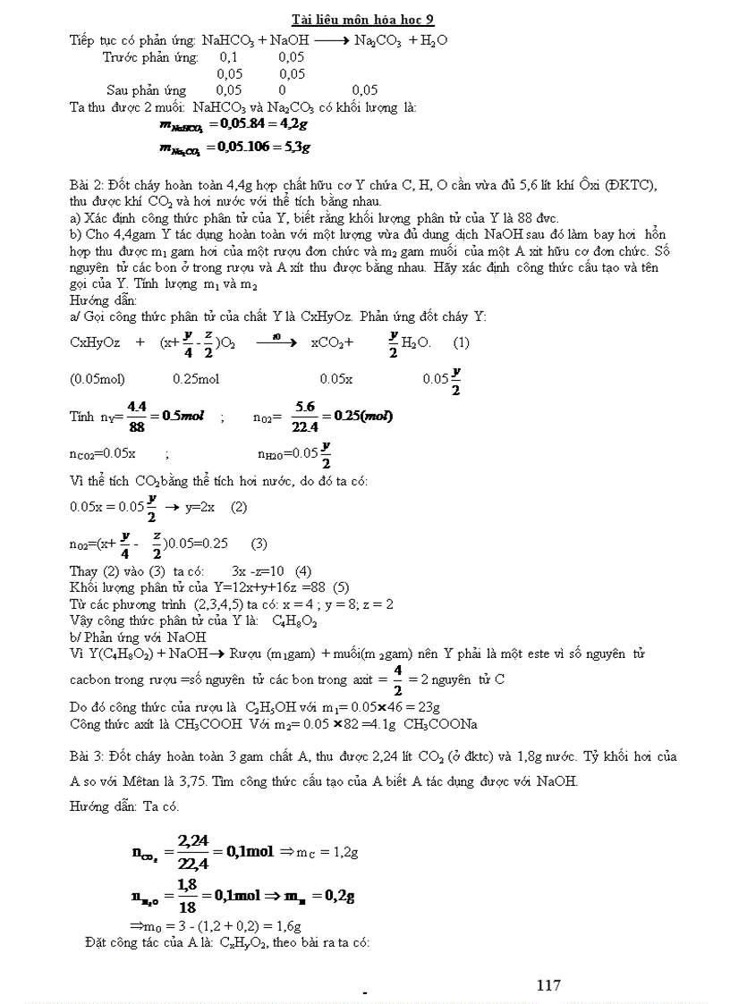 image for page Các dạng bài tập cơ bản Hóa 9
