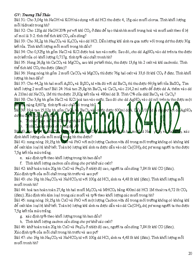 image for page Các dạng bài tập