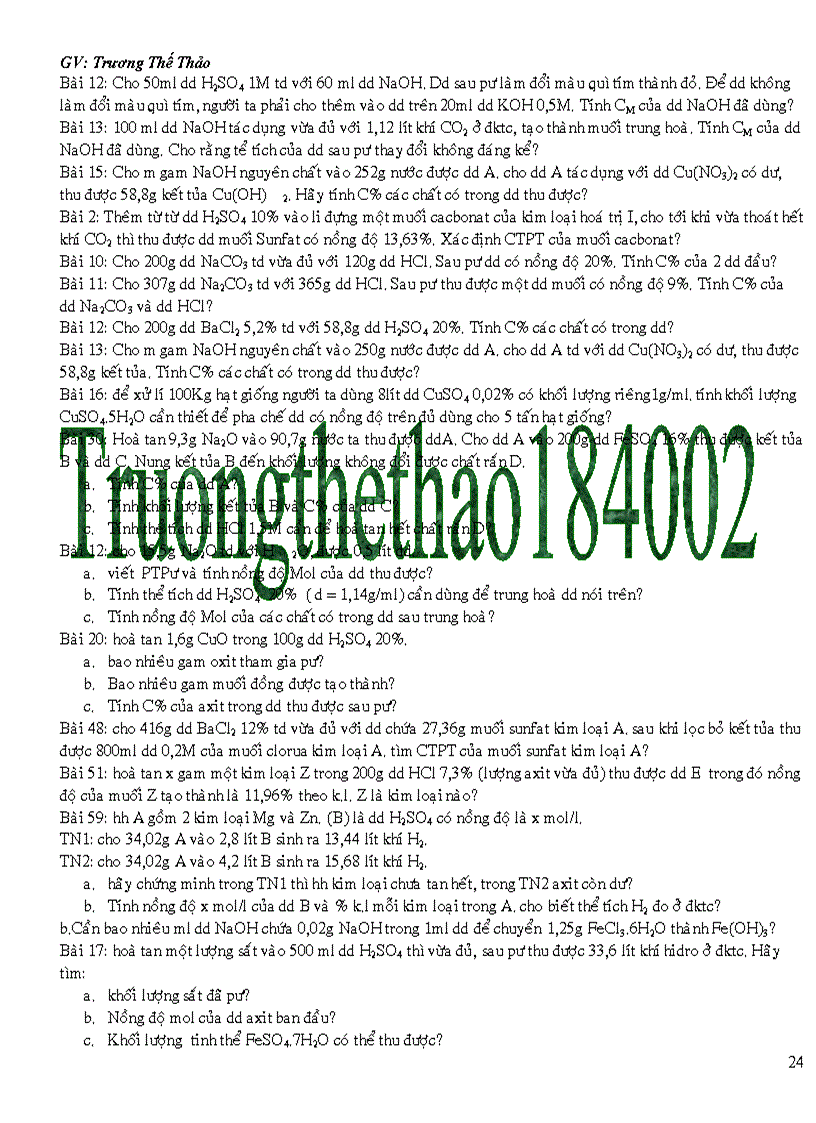 image for page Các dạng bài tập