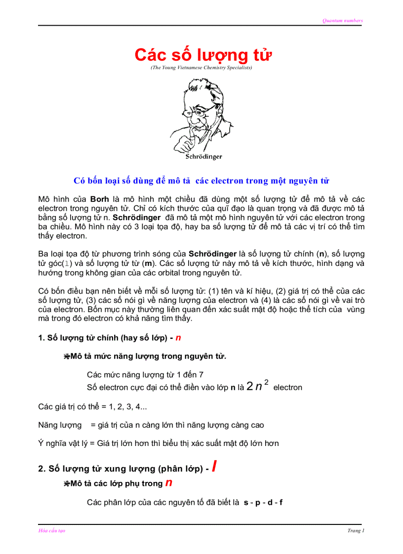 image for page Các số lượng tử