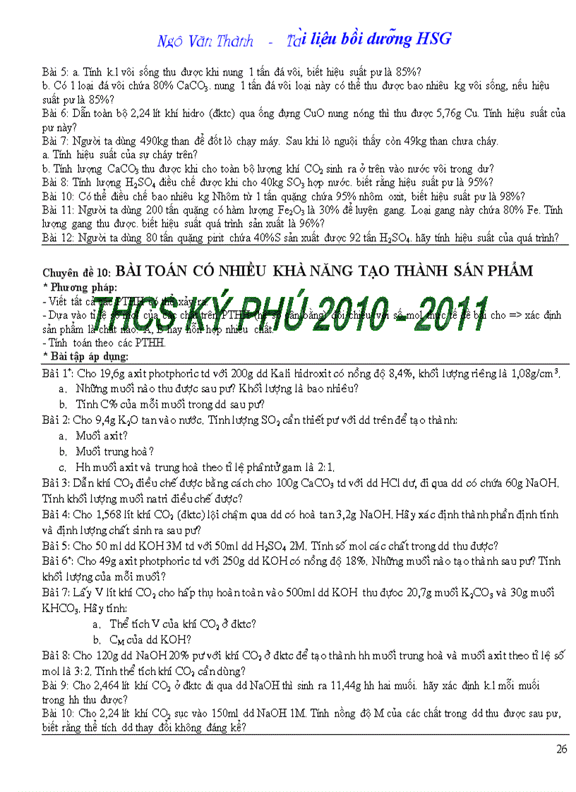 image for page Cac Dang bai tap Hoa Hoc 9 1