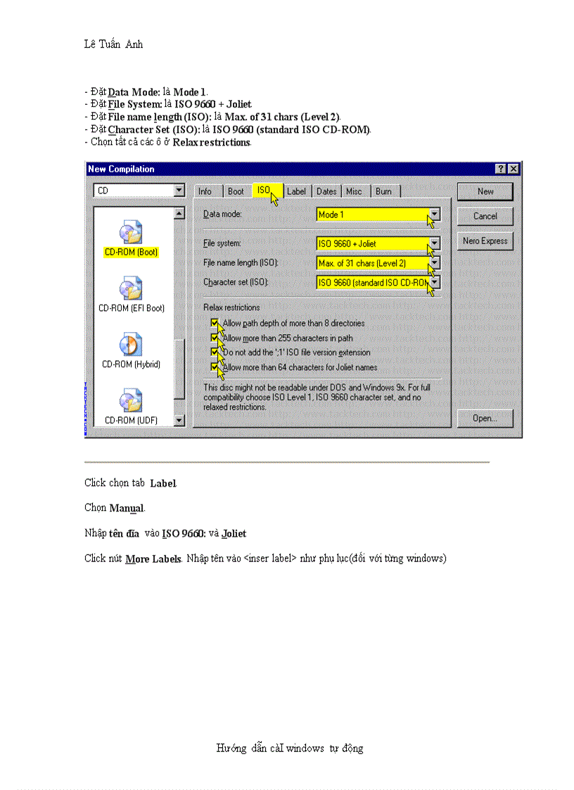 image for page Cai dat window tu dong