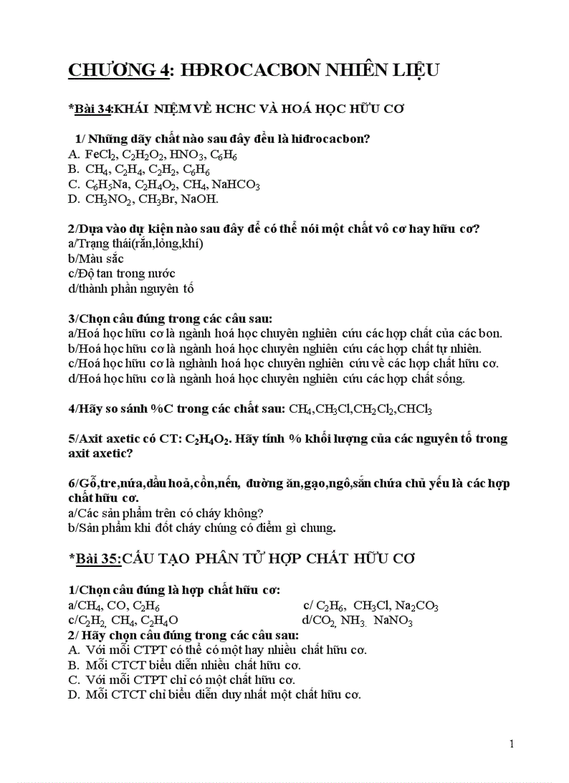 image for page Câu hỏi ôn tập chương iv hóa 9