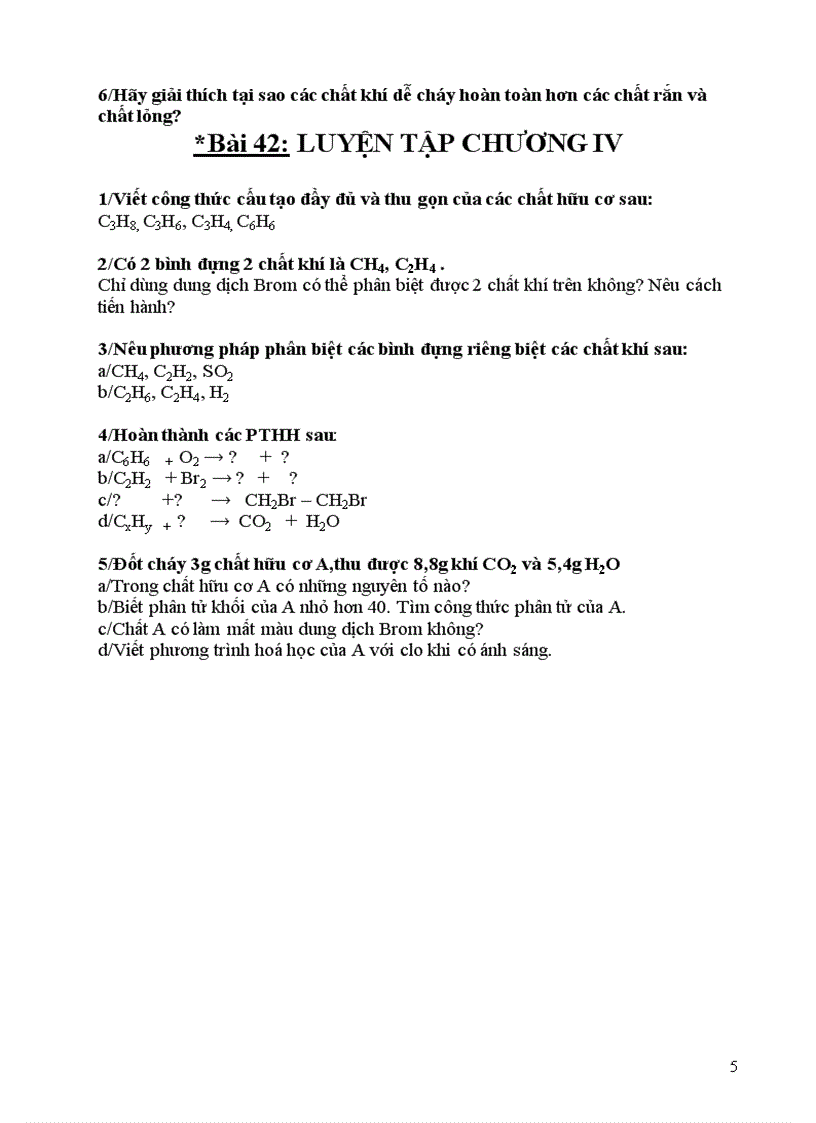 image for page Câu hỏi ôn tập chương iv hóa 9