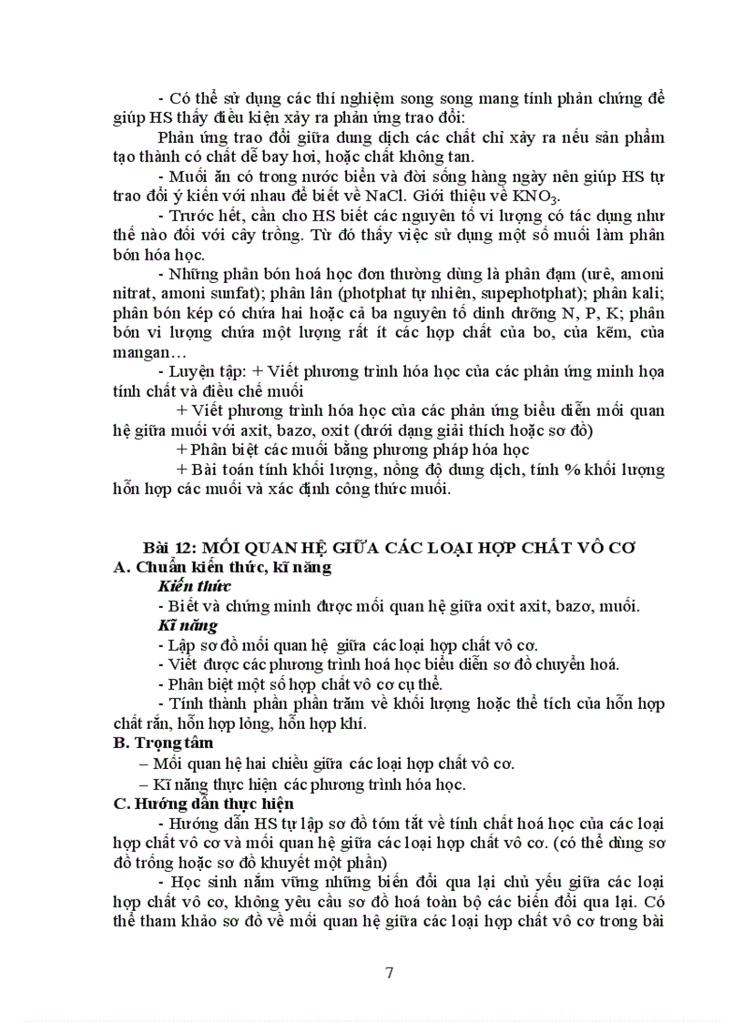 image for page Chuẩn kiến thức Kỹ năng Hóa học 9 THCS