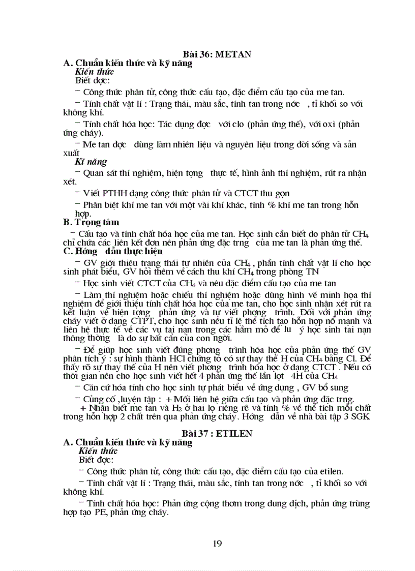 image for page Chuẩn kiến thức kỹ năng môn Hóa học 9