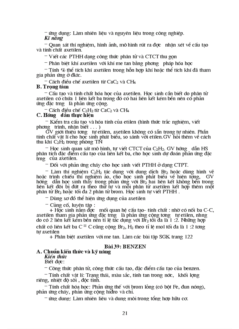 image for page Chuẩn kiến thức kỹ năng môn Hóa học 9
