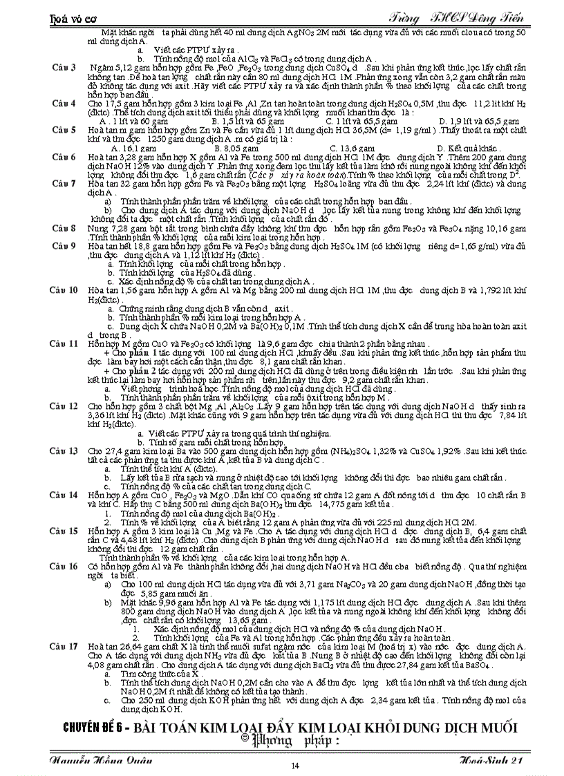 image for page Chuyên đề BD HSG 9 vô cơ