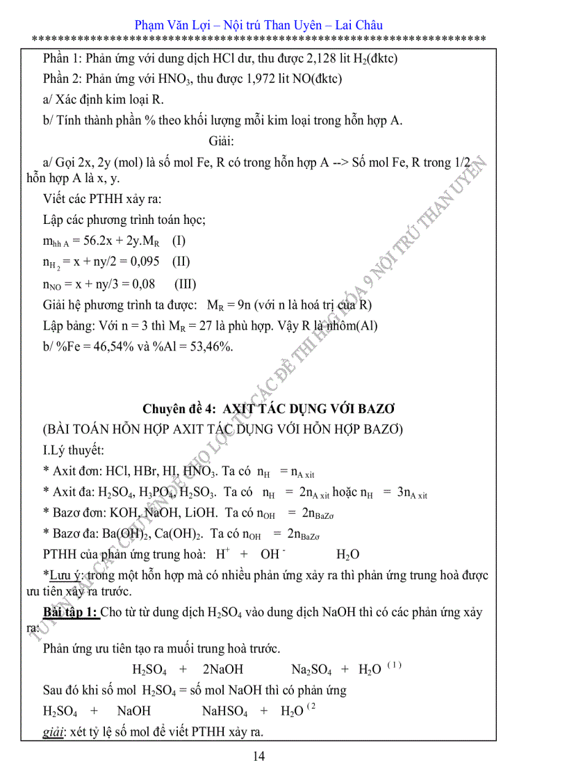 image for page Chuyên đề bồi dưỡng HSG hóa 9 được chọn lọc từ các đề thi HSG