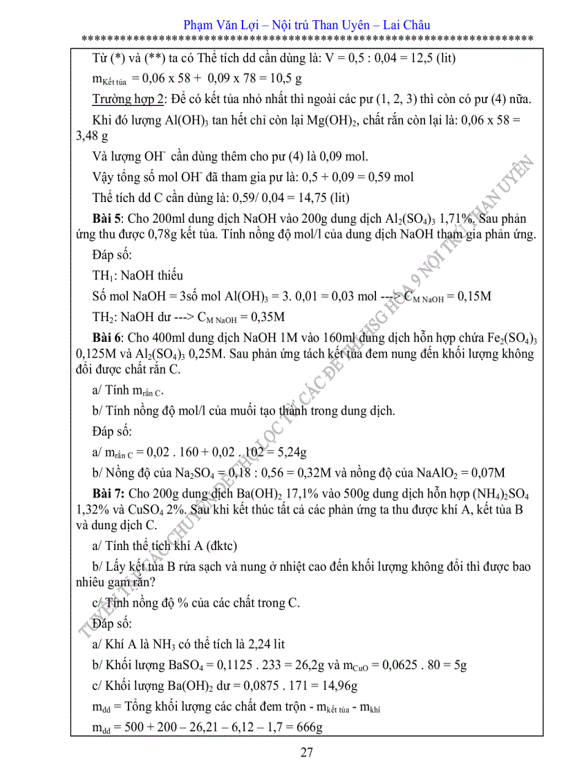 image for page Chuyên đề bồi dưỡng HSG hóa 9 được chọn lọc từ các đề thi HSG