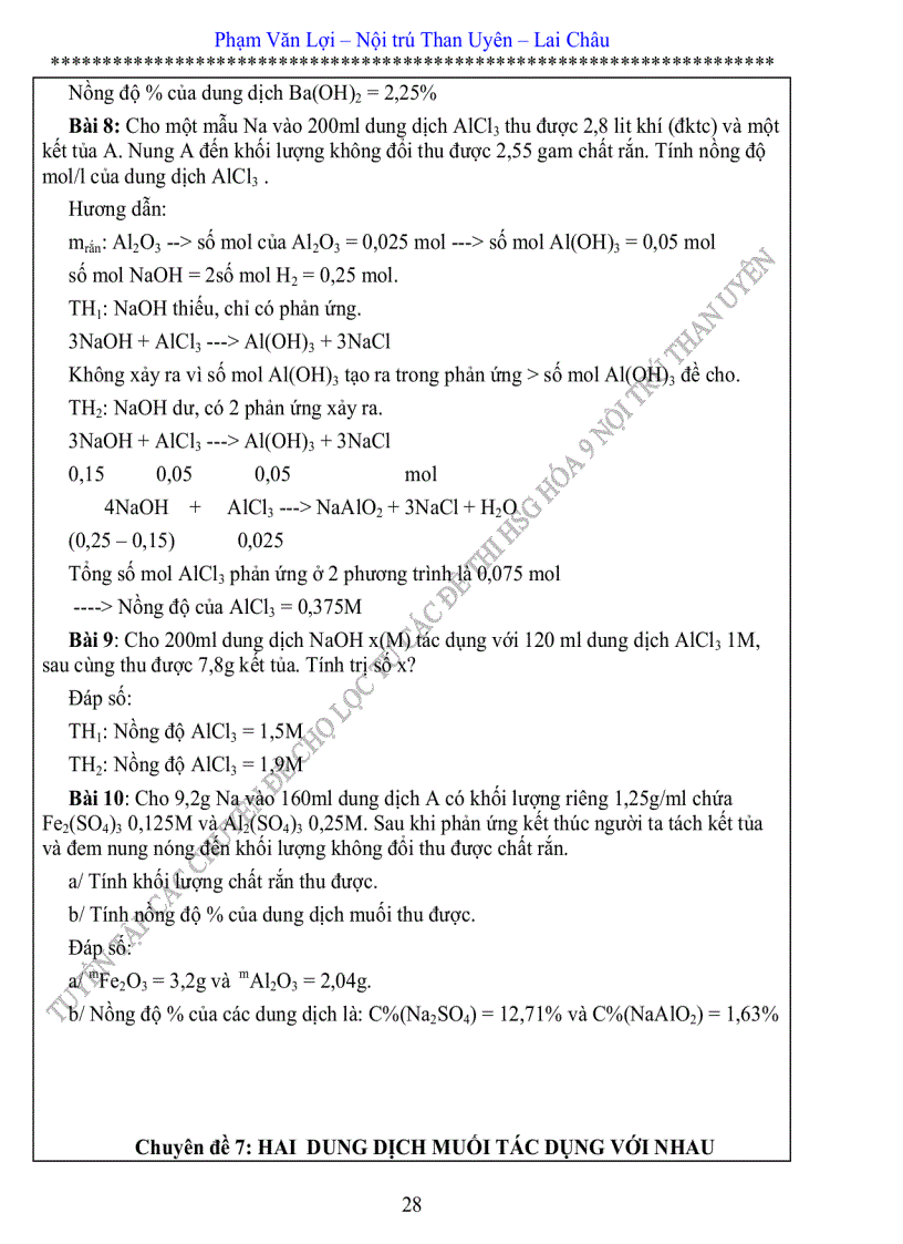 image for page Chuyên đề bồi dưỡng HSG hóa 9 được chọn lọc từ các đề thi HSG