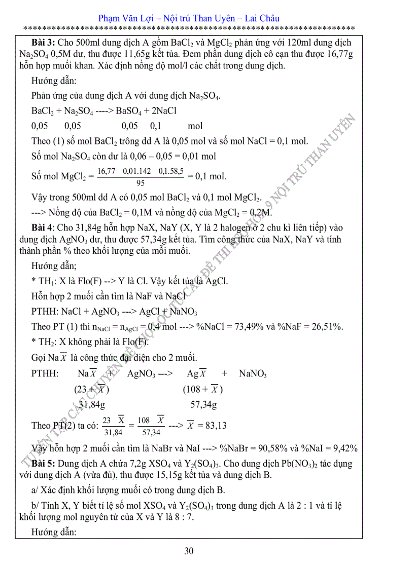 image for page Chuyên đề bồi dưỡng HSG hóa 9 được chọn lọc từ các đề thi HSG