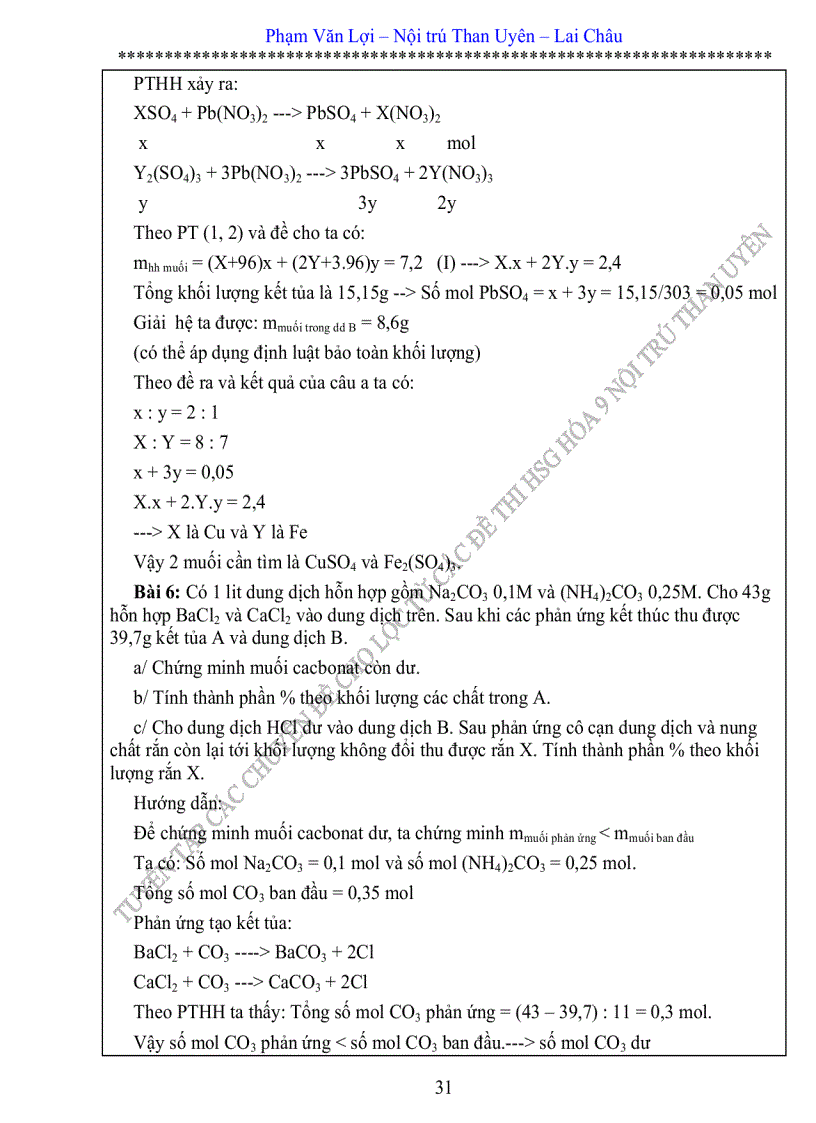 image for page Chuyên đề bồi dưỡng HSG hóa 9 được chọn lọc từ các đề thi HSG