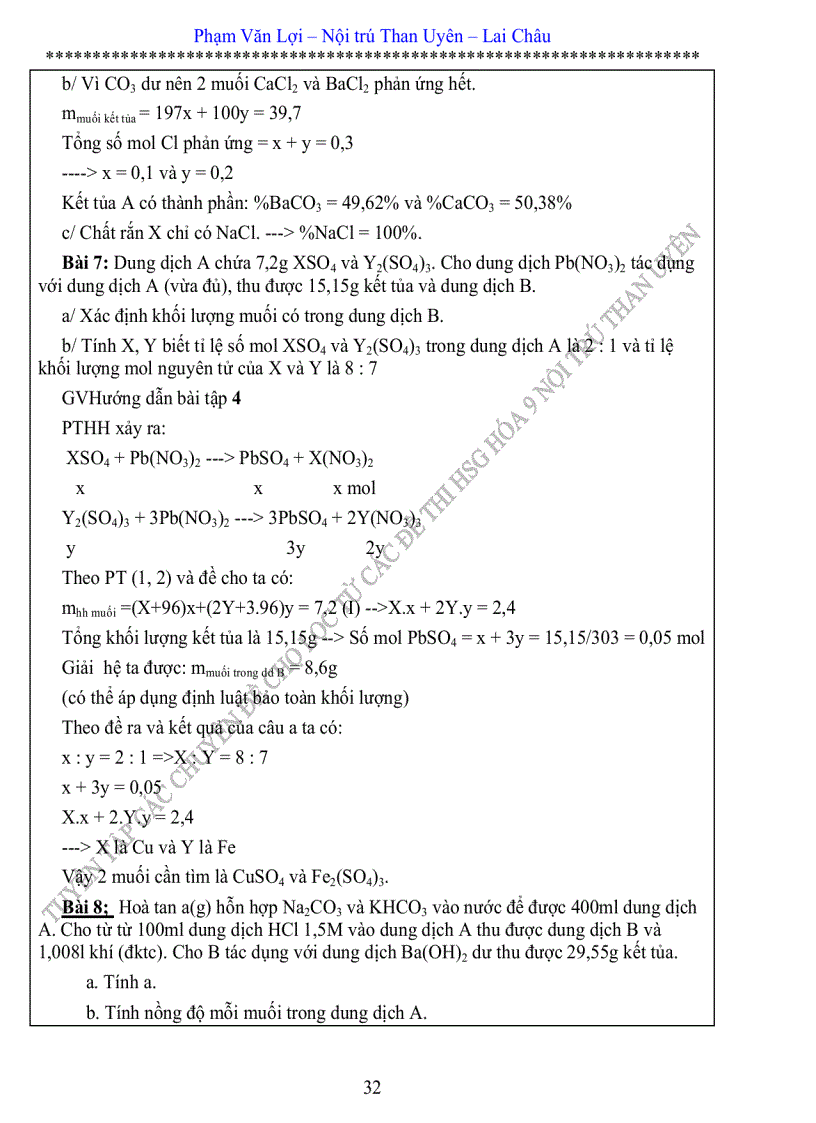 image for page Chuyên đề bồi dưỡng HSG hóa 9 được chọn lọc từ các đề thi HSG