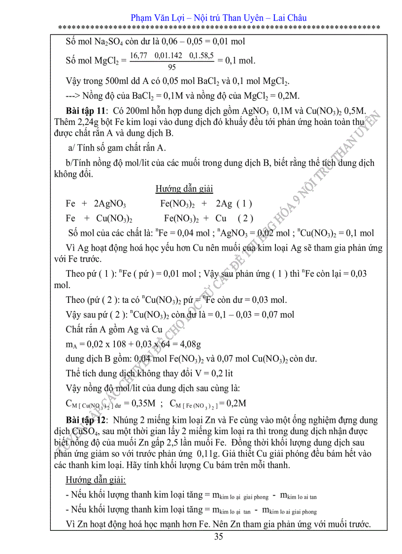 image for page Chuyên đề bồi dưỡng HSG hóa 9 được chọn lọc từ các đề thi HSG