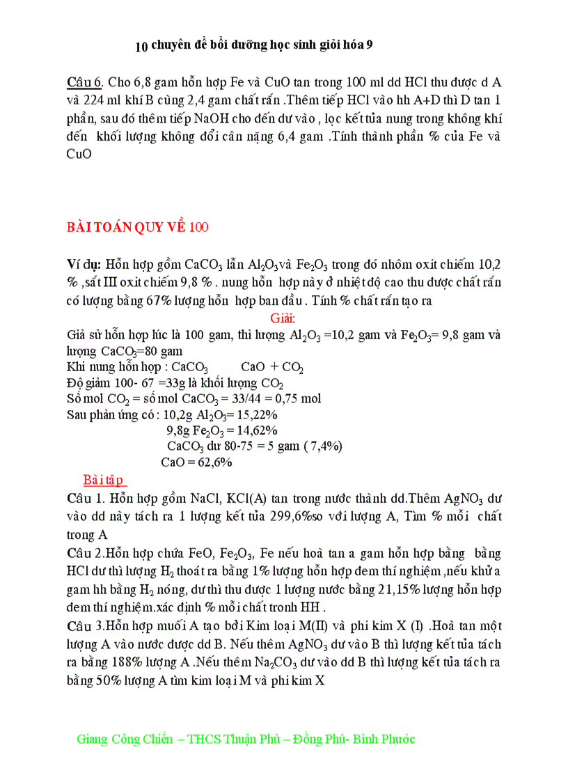 image for page Chuyên đề bồi dưỡng HSG hóa9 cực hay 2010