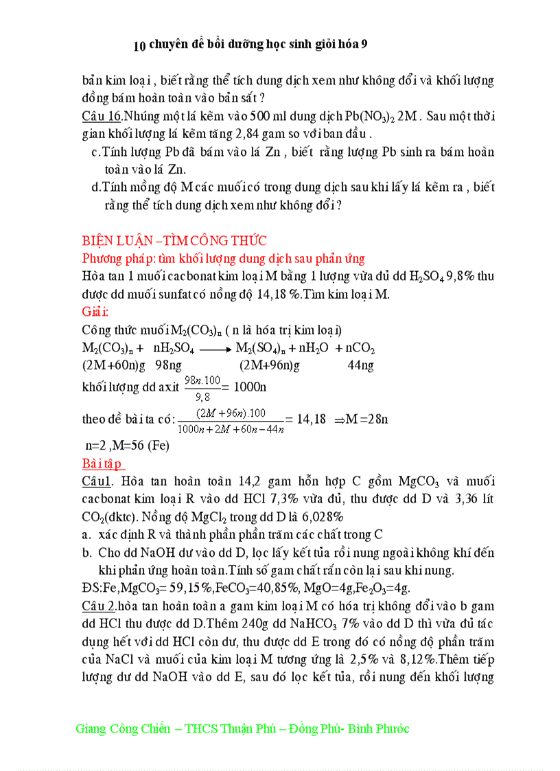 image for page Chuyên đề bồi dưỡng HSG hóa9 cực hay 2010