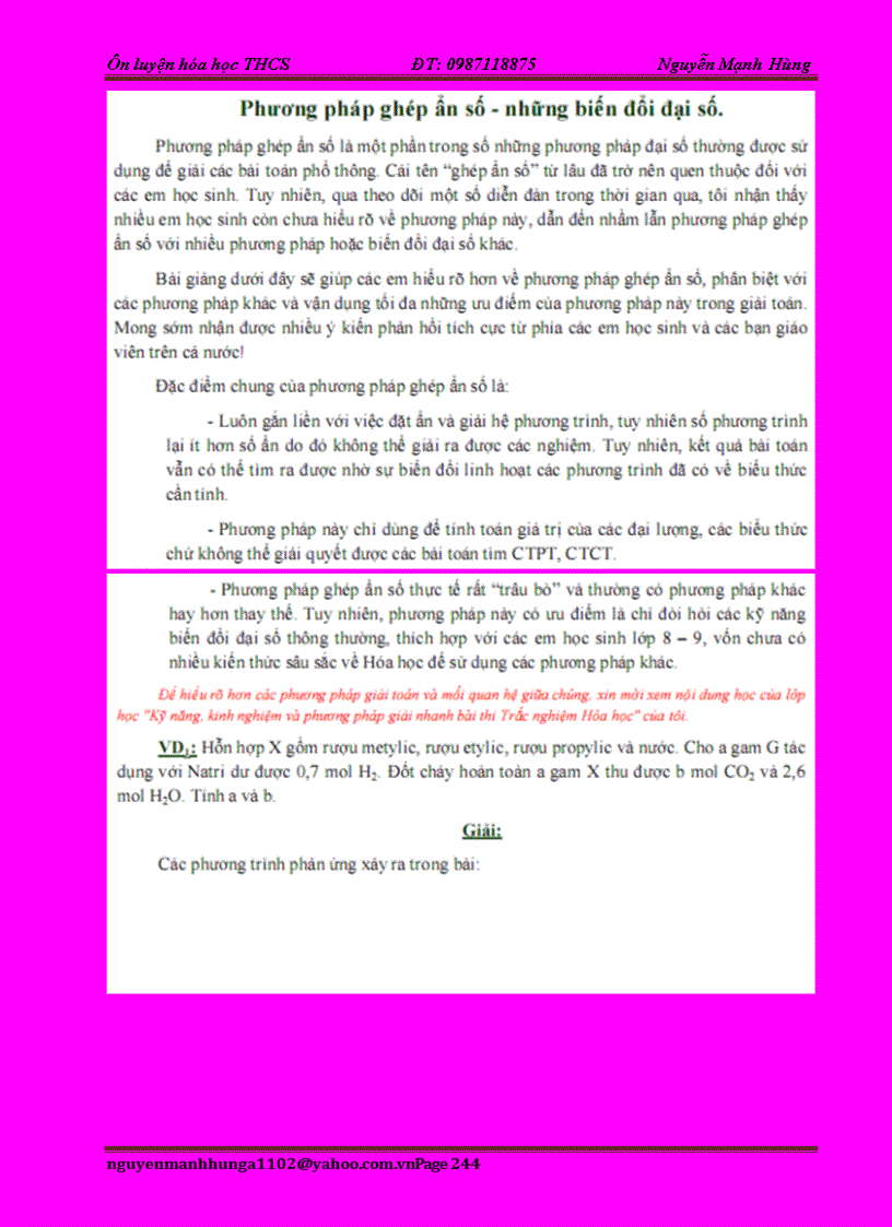 image for page Chuyen de on HSG