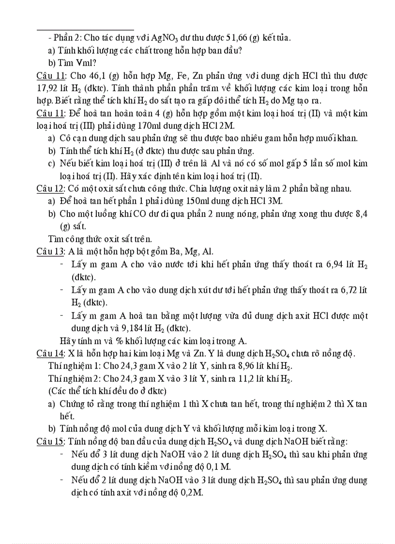 image for page Chuyen de on thi vao 10 Hoa THCS