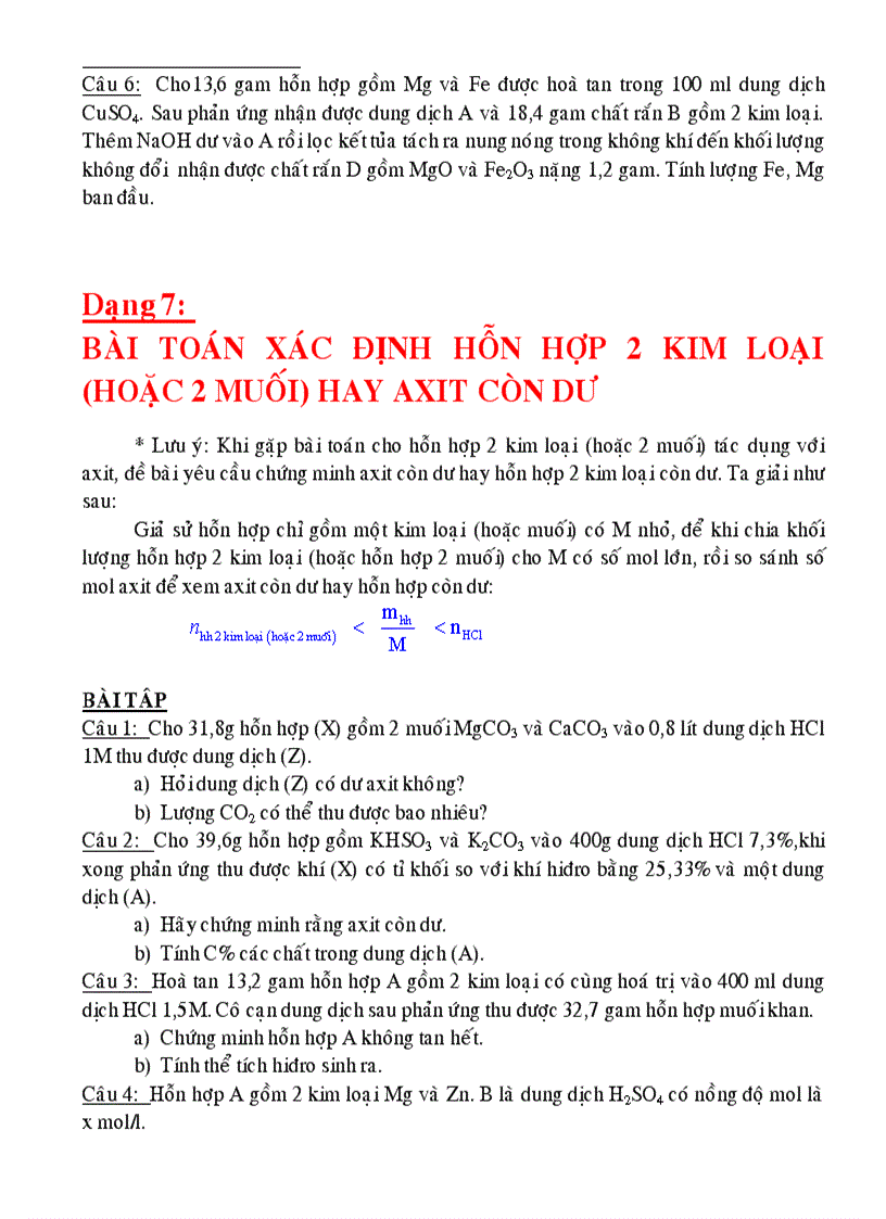 image for page Chuyen de on thi vao 10 Hoa THCS