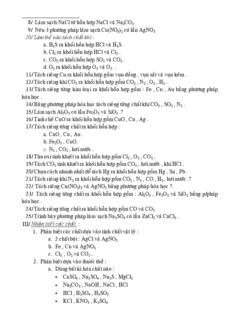 image for page Chuyen de on thi vao 10 Hoa THCS