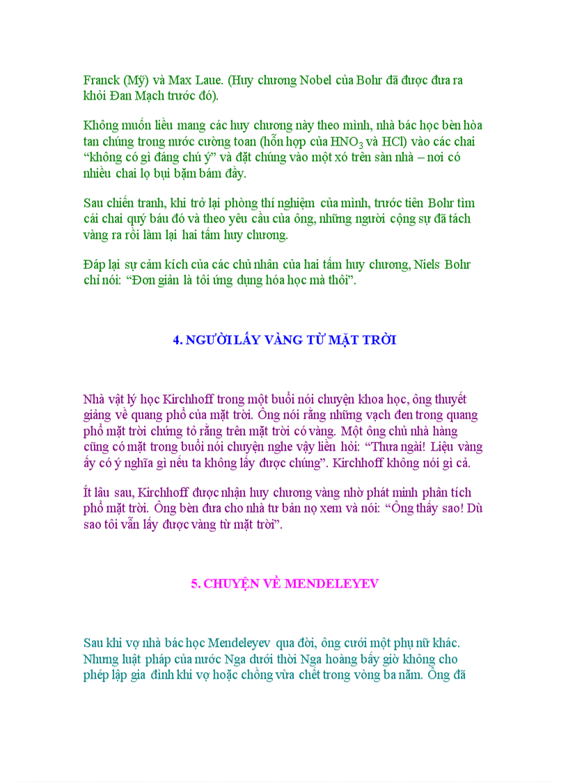 image for page Chuyện vui giai thoại về hóa học