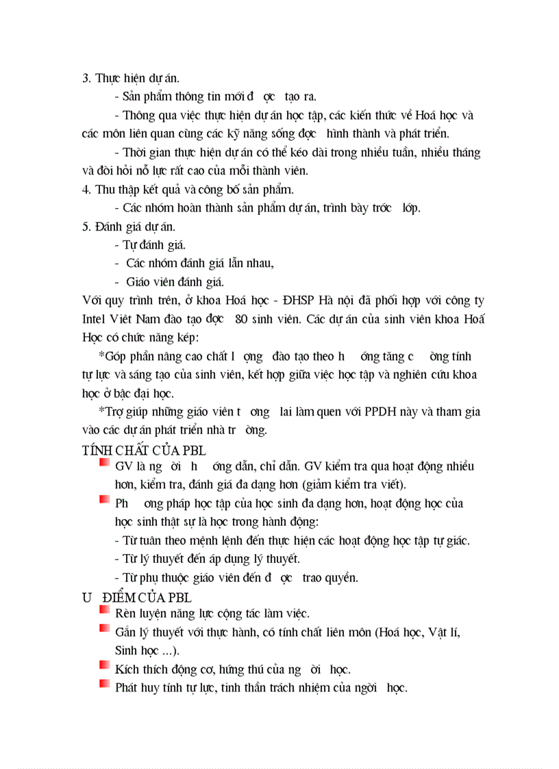 image for page Dạy học dự án