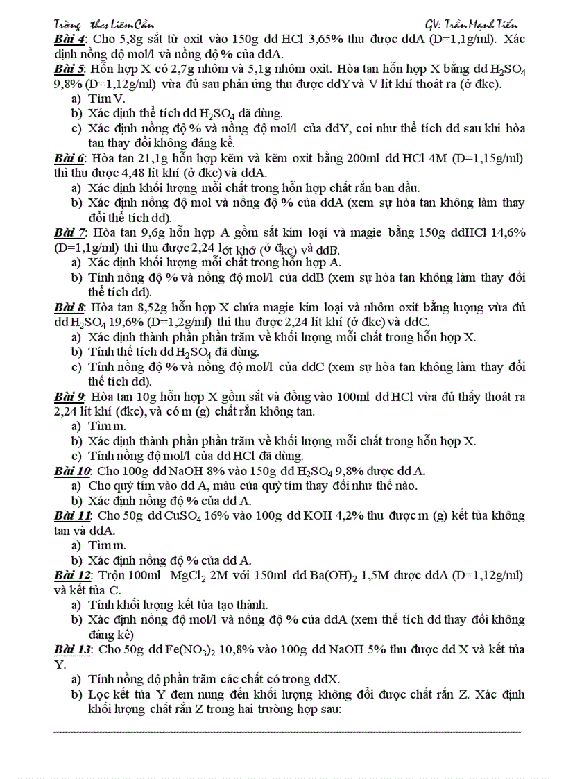 image for page De cuong on thi vao 10 Hoa THCS 2010 2011