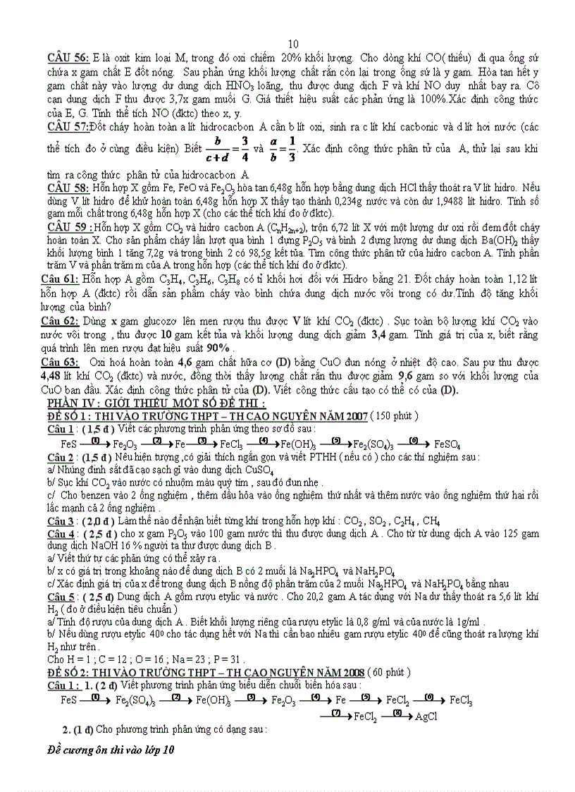 image for page Đề cương ôn thi vào lớp 10 THPT