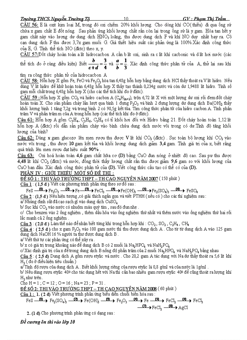 image for page Đề cương ôn thi vào lớp 10