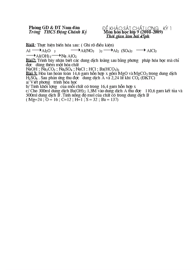 image for page Đề kiểm tra học kì 2008 2009